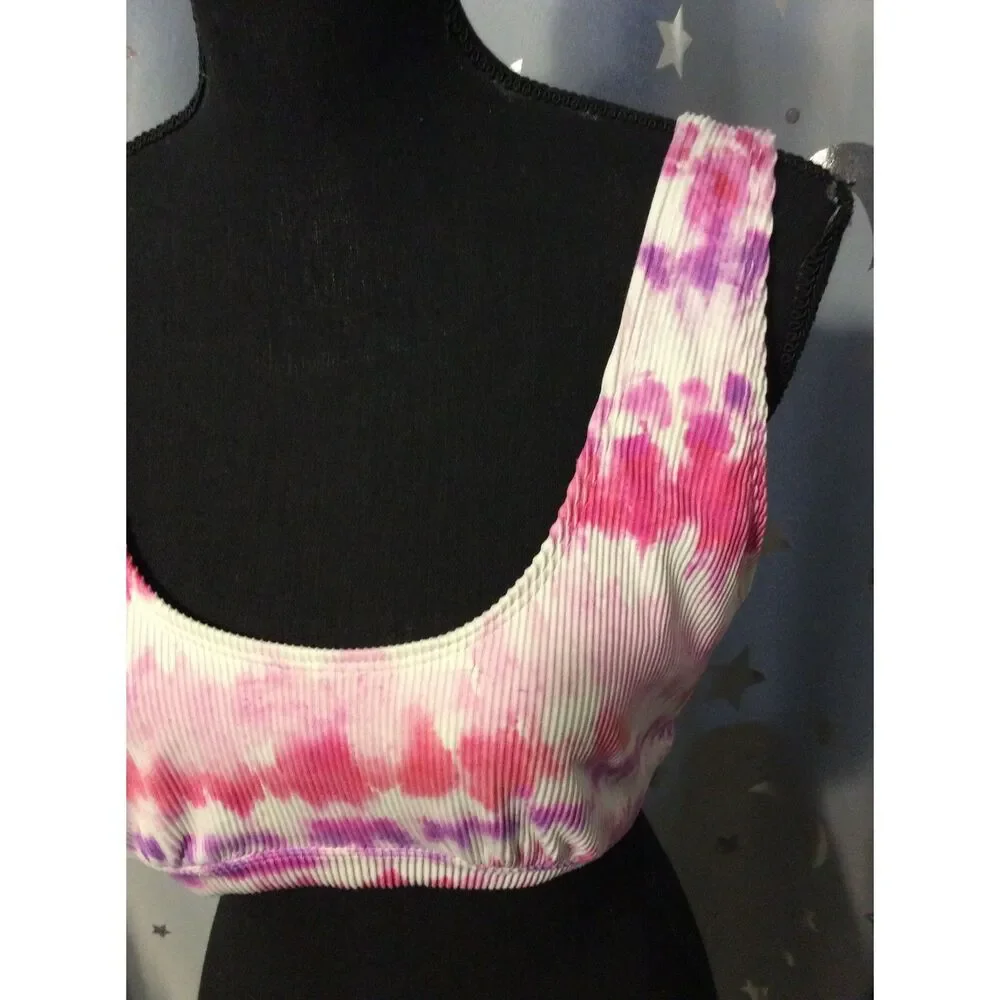 Victoria's Secret PINK Tie Dye Tye Swim wear top Large L